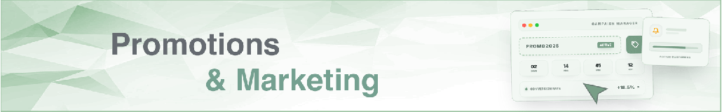 Promotions et marketing